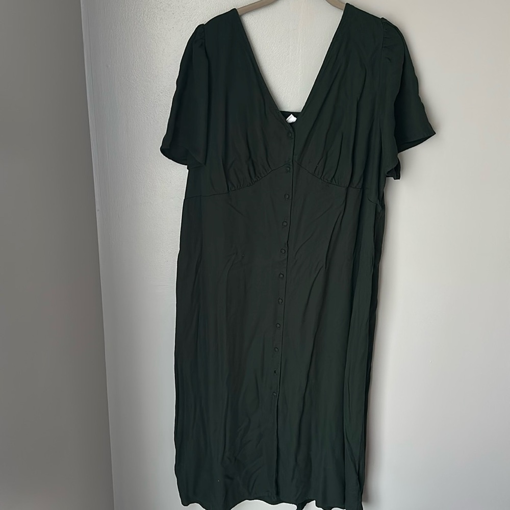 Old navy green ankle length dress 3x
